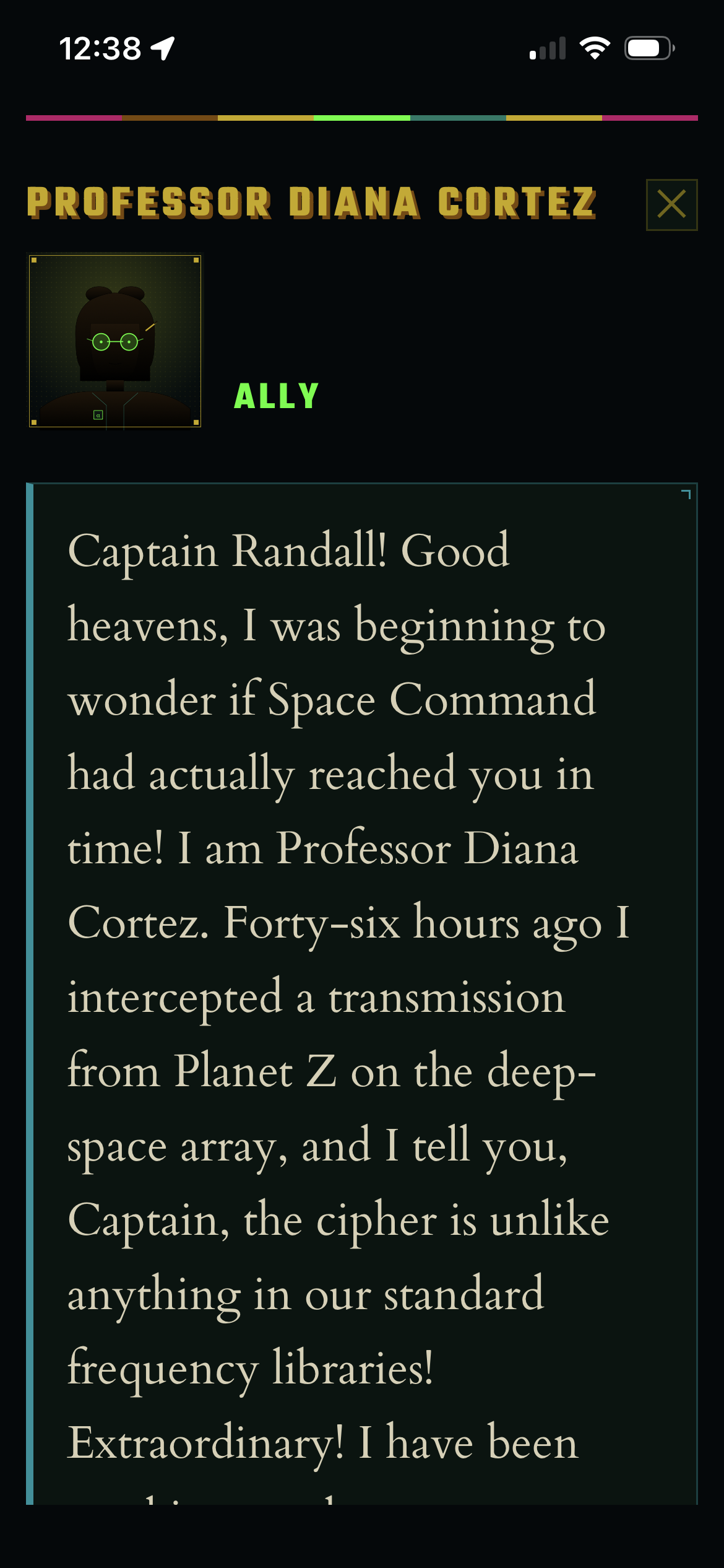 Character Dialogue Modal Character Dialogue Modal